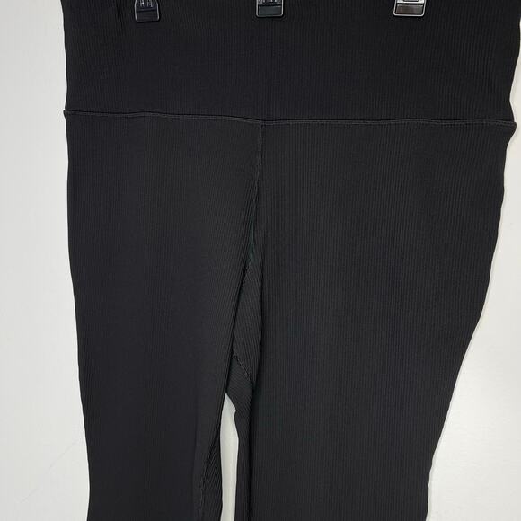 Athleta Elation Rib Crop Flare Pants size 2X Black - Picture 5 of 12